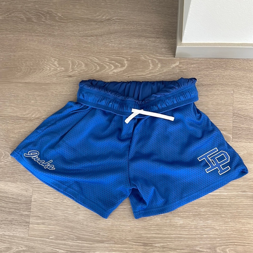 Inaka Power Blue Mesh Shorts NWOT